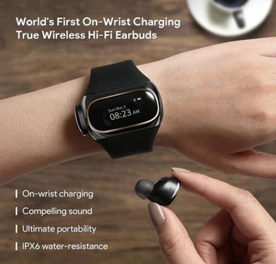 2 in 1 wireless earphone bracelet