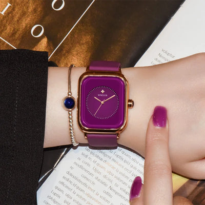 WWOOR Luxury Brand Watches For Women Fashion Square