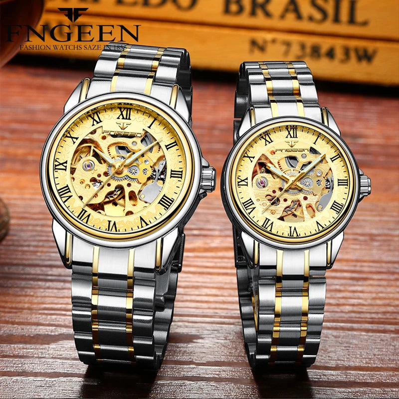 Men Watches Automatic Mechanical Watch Male Tourbillon Clock Gold Fashion Skeleton Watch Top Brand Wristwatch Relogio Masculino