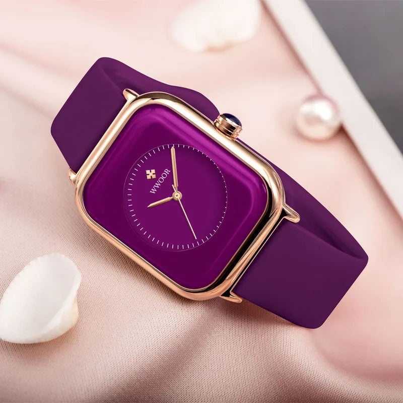 WWOOR Luxury Brand Watches For Women Fashion Square