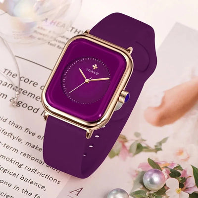 WWOOR Luxury Brand Watches For Women Fashion Square