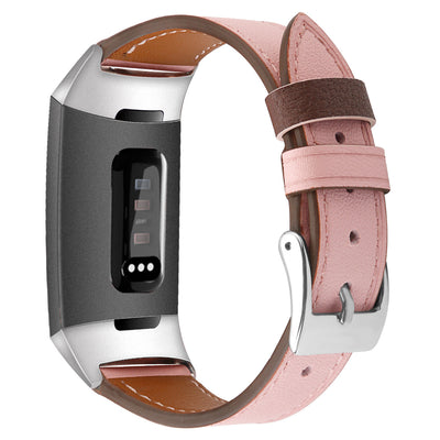 For Fitbit Charge34 Smart Watch Genuine Leather Strap